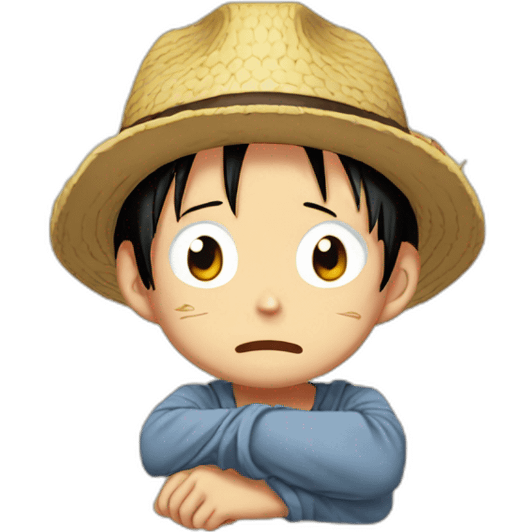 Monkey.D.Luffy tired emoji