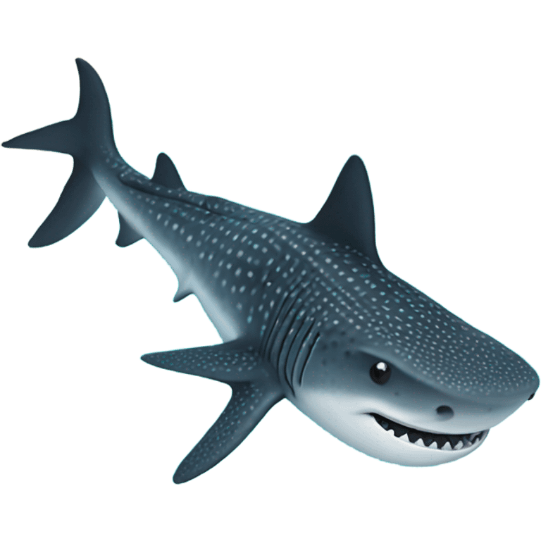 Whale shark from above emoji