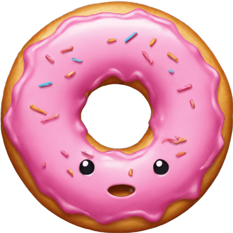 Pink donut  emoji