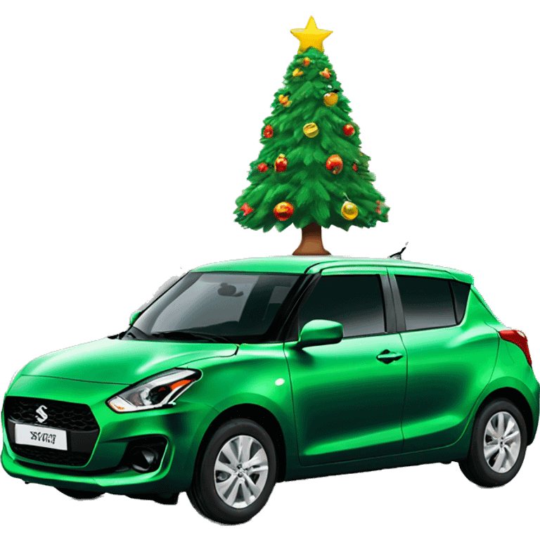 Christmas tree on a Suzuki swift  emoji