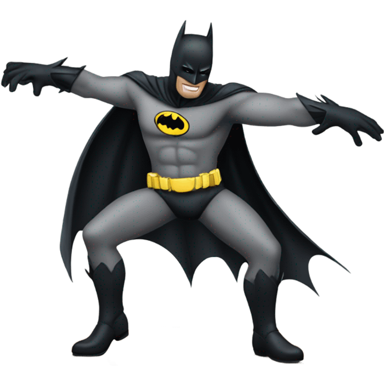 Batman dancing on a dance floor emoji