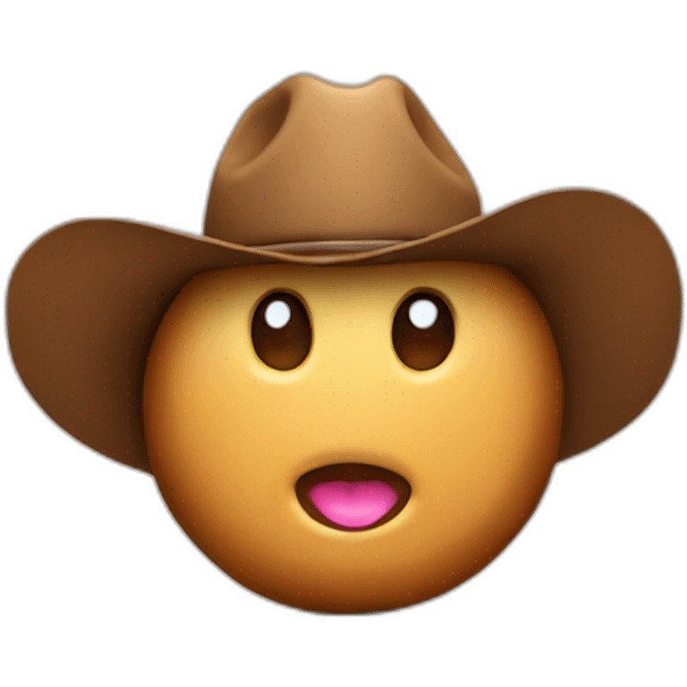 donut wearing a cowboy hat emoji