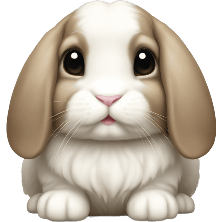 Holland lop bunny emoji