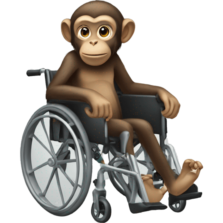 monkey in wheelchair emoji