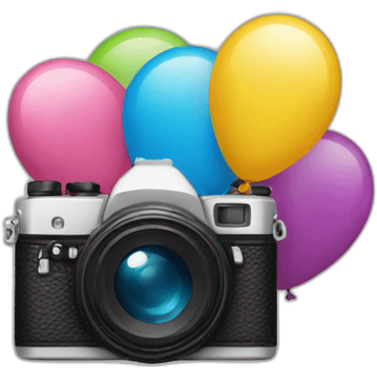 balloons camera emoji