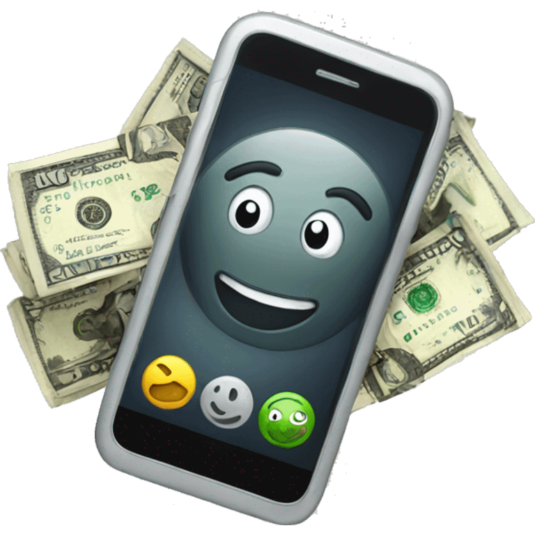 phone and money emoji