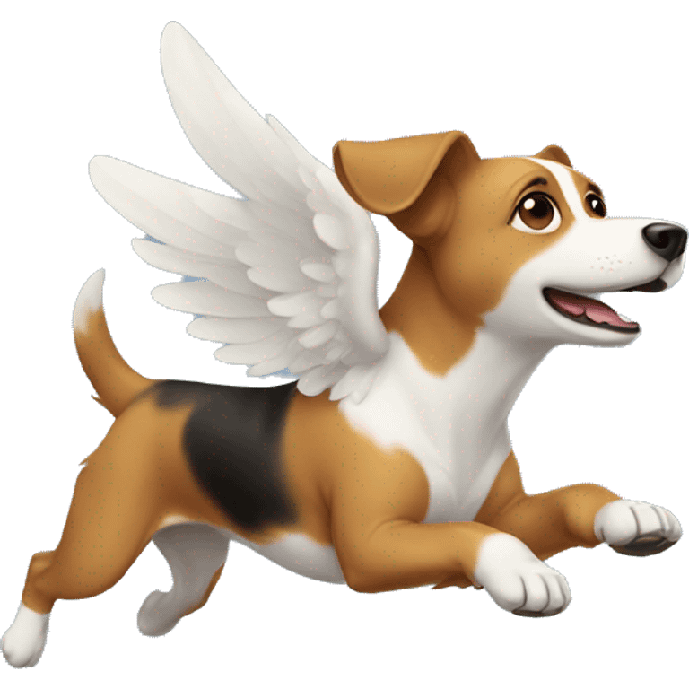 Dog flying emoji