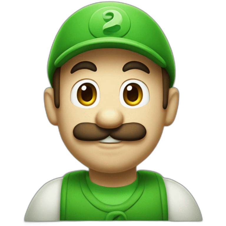 Luigi with boos emoji