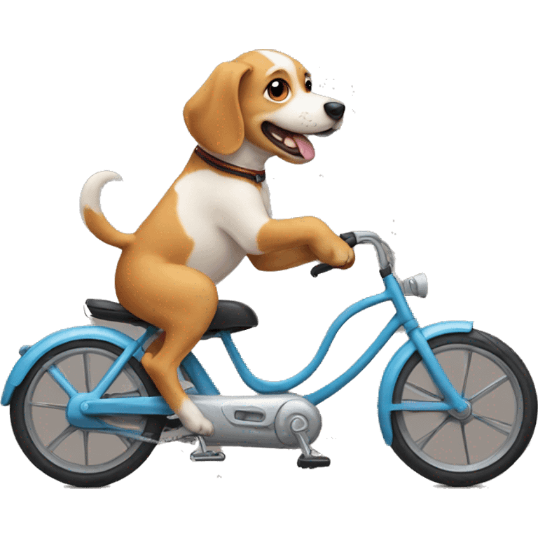 dog on a bike emoji