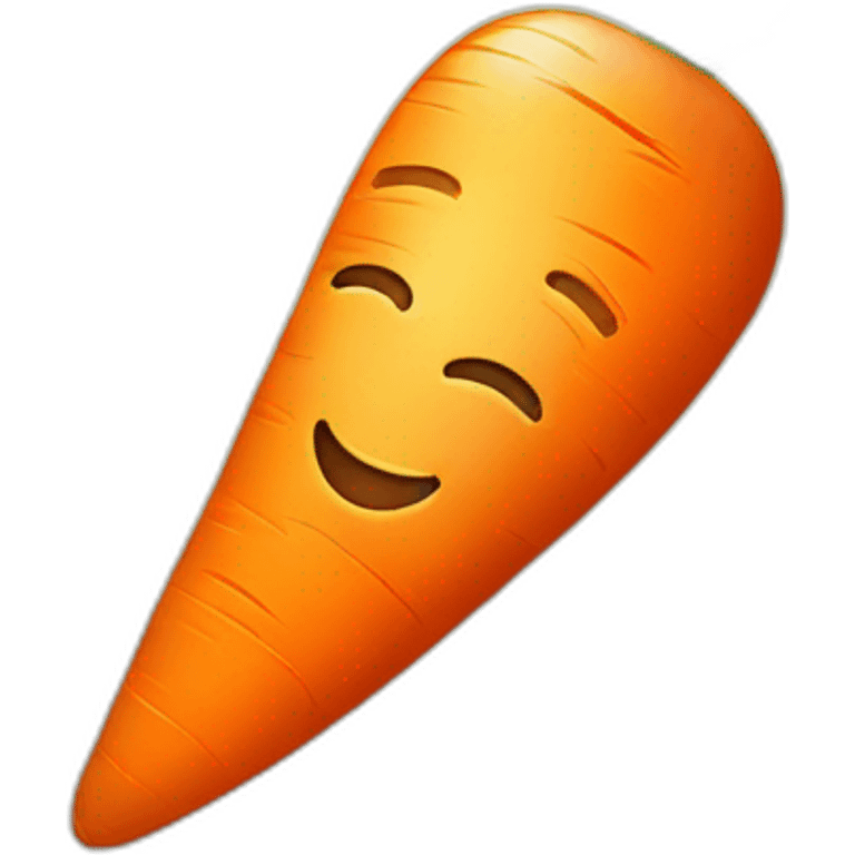 bright carrot with a star wake emoji