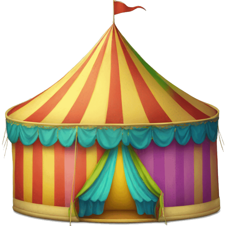 rainbow circus tent emoji