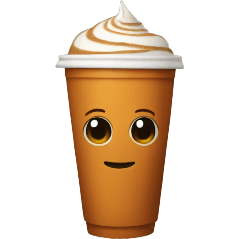 Pumpkin spice latte emoji