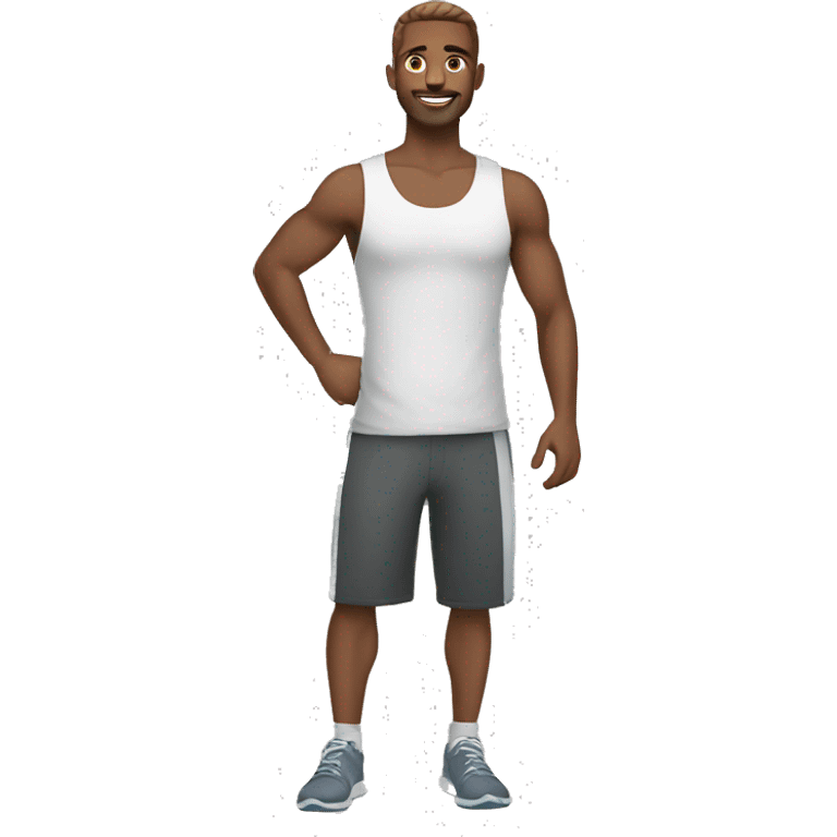 fitness trainer male emoji