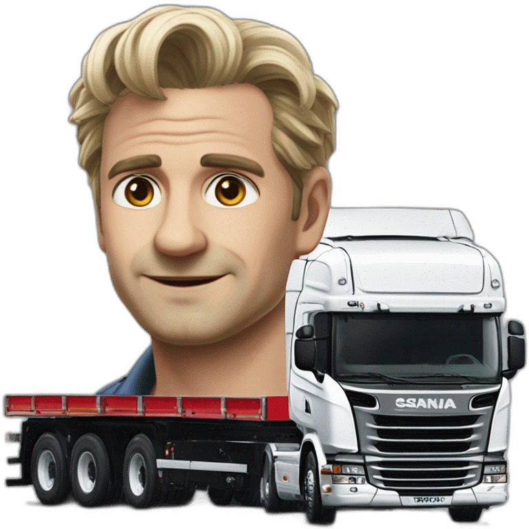 Peinture du film GENTELMEN sur un scania v8 emoji