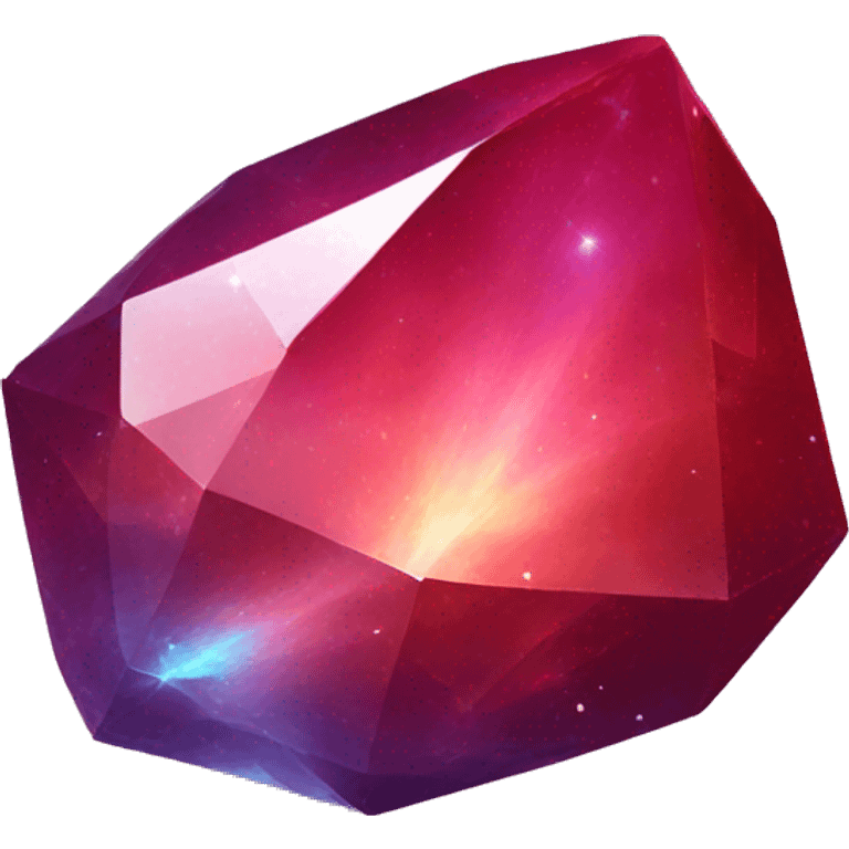 red iridescent nebula crystal shard emoji