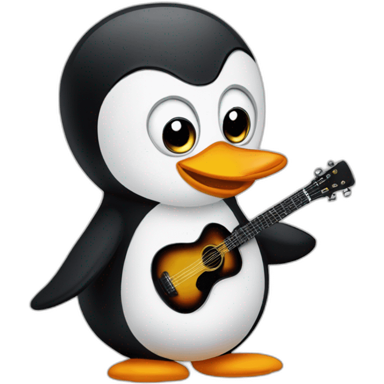 pingüino cantante emoji