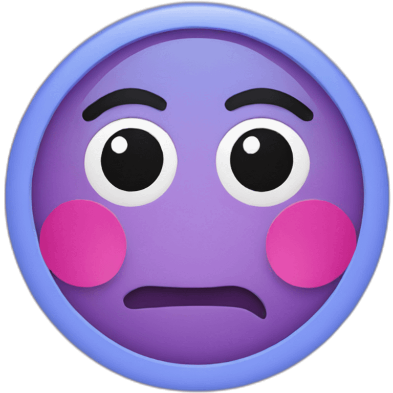 purple blue pink circle emoji