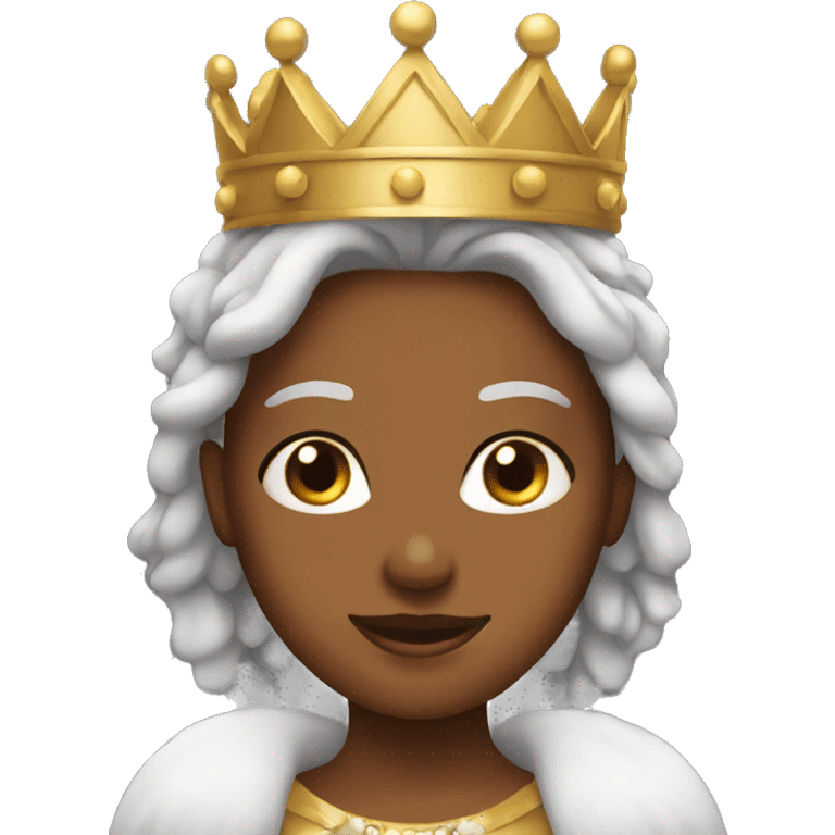 Girl wearing a crown  emoji