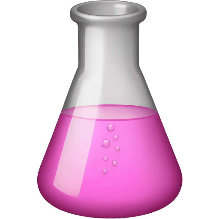 pink erlenmeyer flask emoji