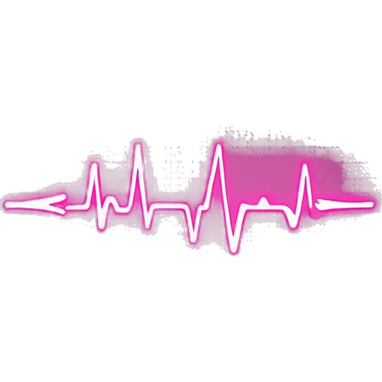 Pink EKG  emoji