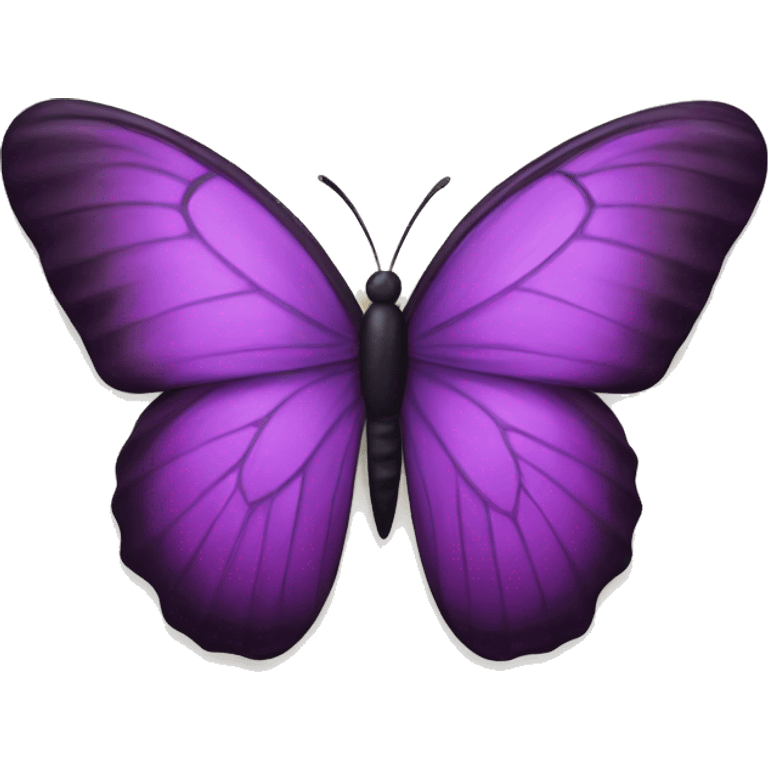 purple butterfly next to the letter W emoji