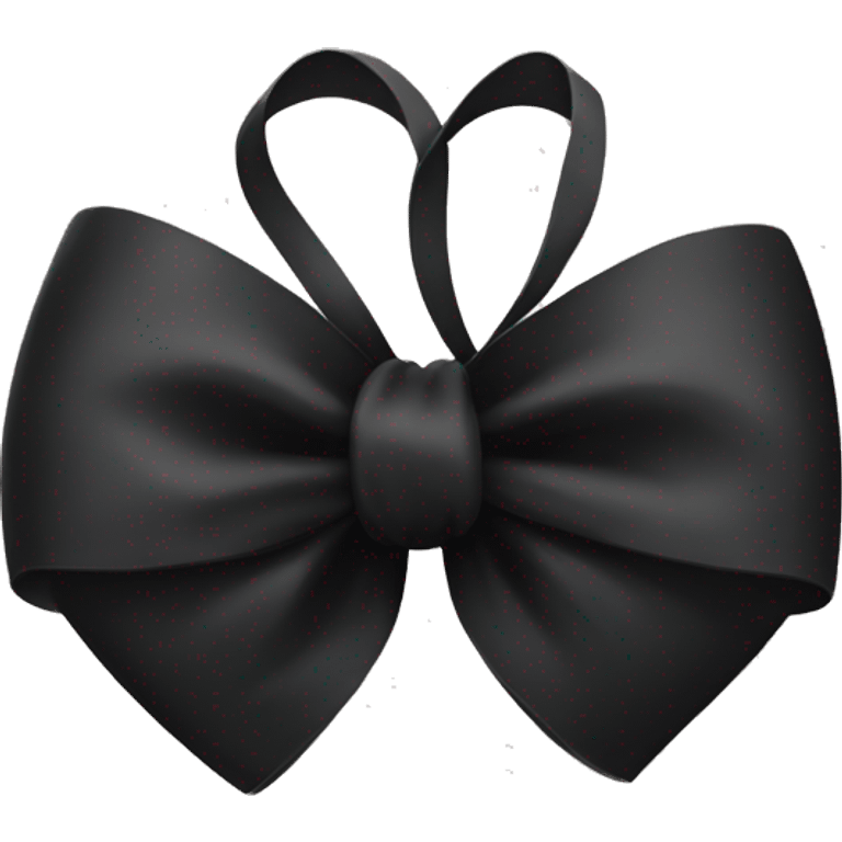 Big black bow emoji