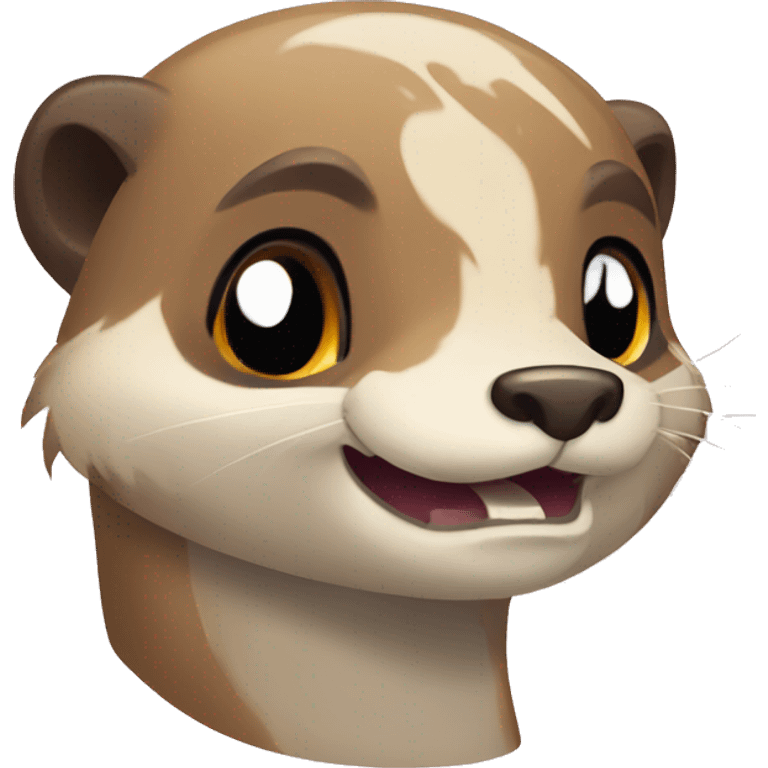 animal jam-style happy otter emoji