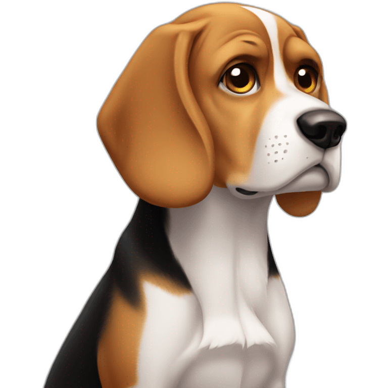 beagle sad emoji