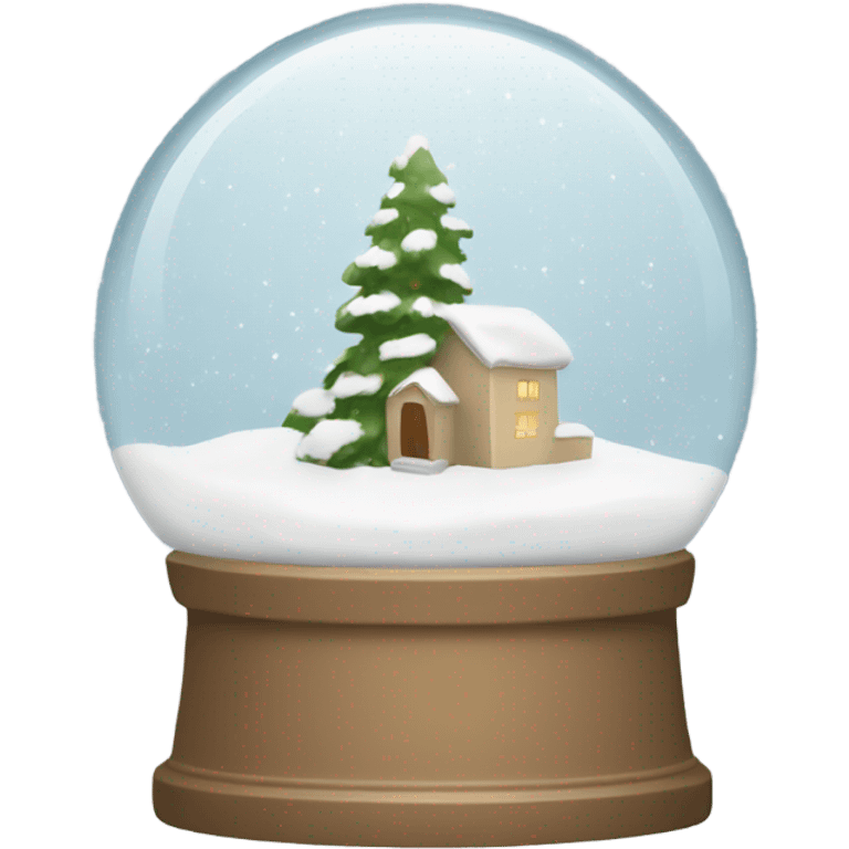 Beige snow globe  emoji