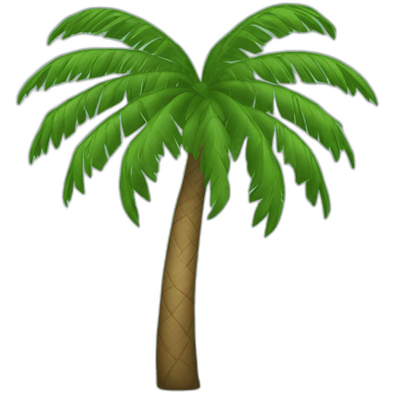 heart-shaped palm tree emoji