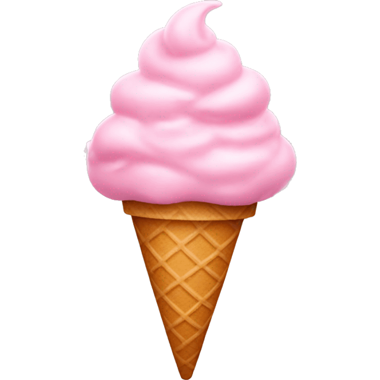 Soft pink ice cream  emoji