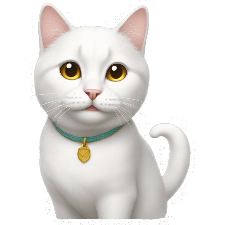 white cat emoji