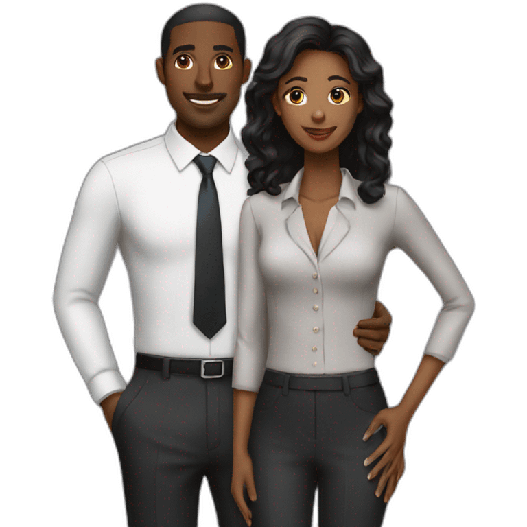 business black couple emoji