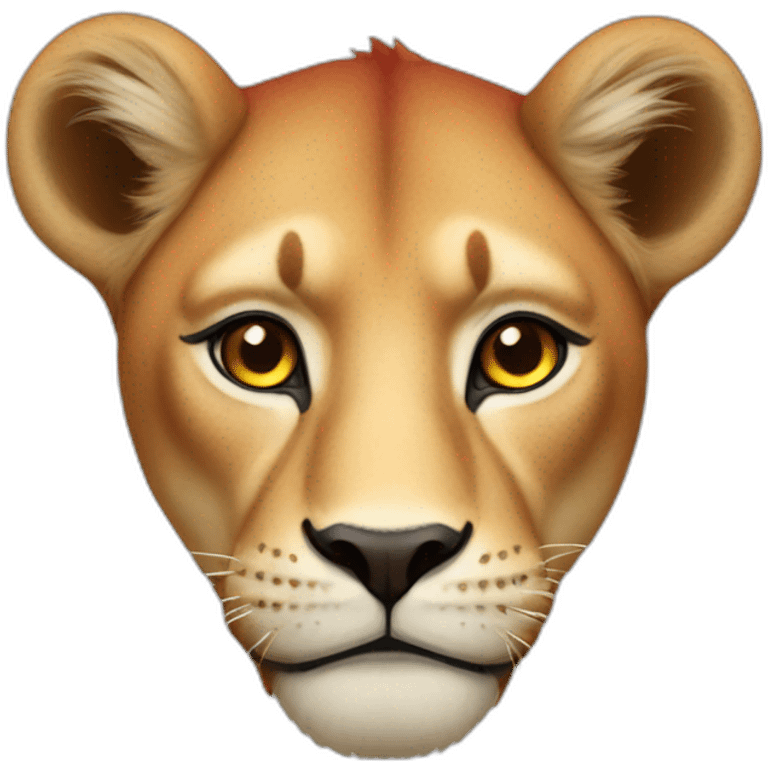 Red lioness emoji