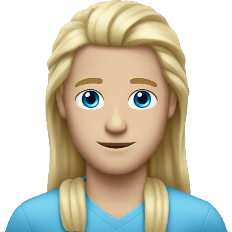 long blonde hair dude blue eyes emoji