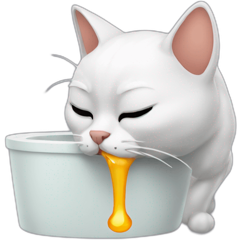 Cat vomiting emoji