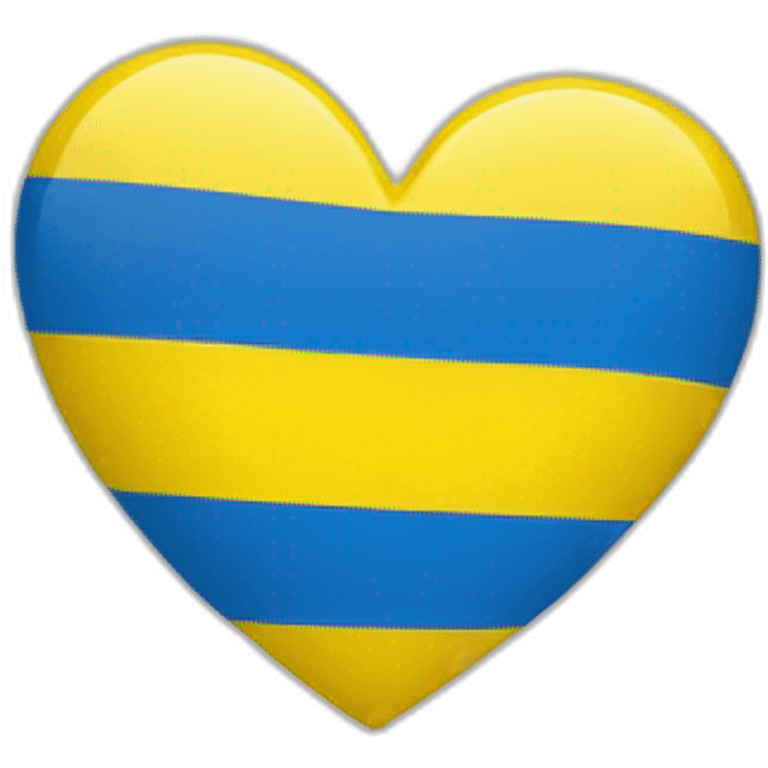 Flag of ukraine in heart emoji