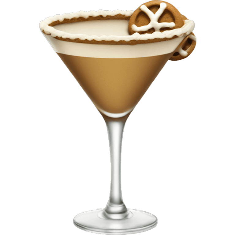 Gingerbread martini emoji