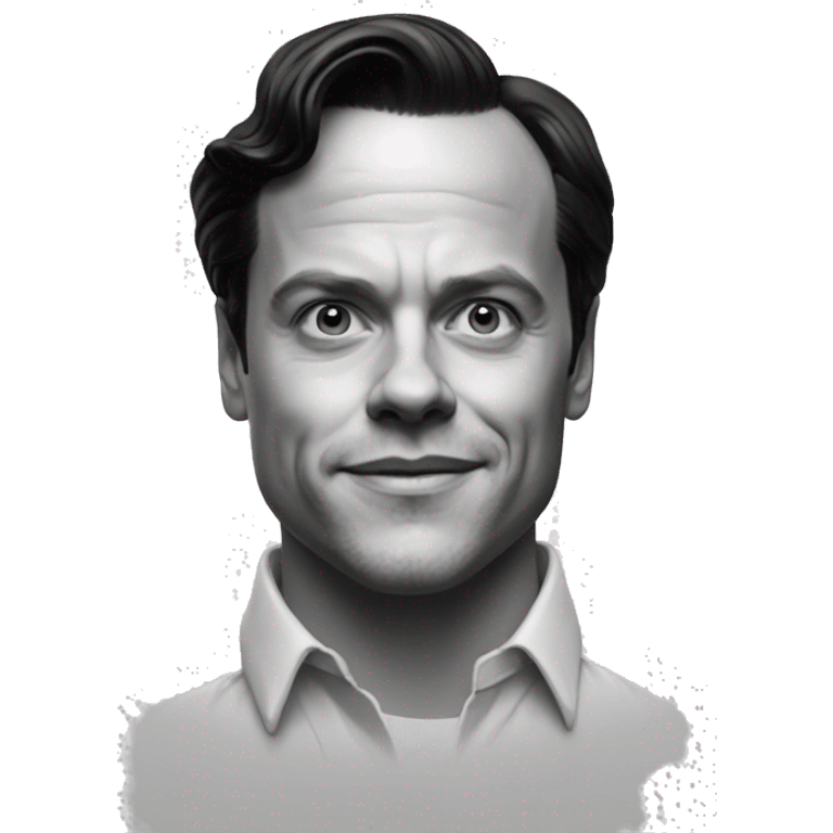 Sociopath Andrew Scott as Tom Ripley black and white emoji