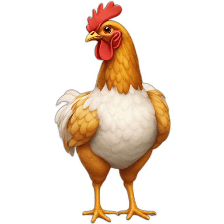 Poulet avec un maillot  emoji