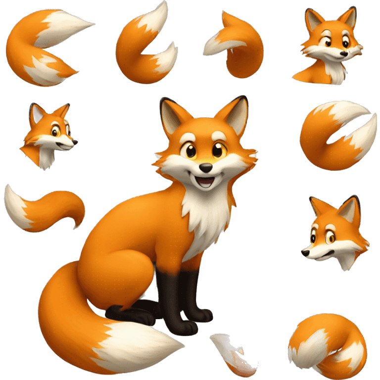 Tails the fox emoji