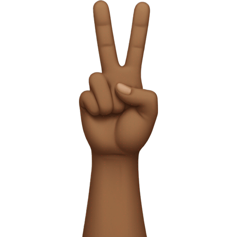 Peace sign with thumb sticking out emoji