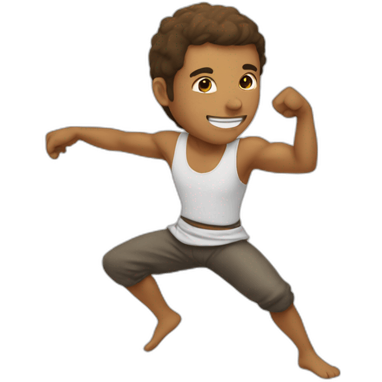 guy doing capoeira emoji