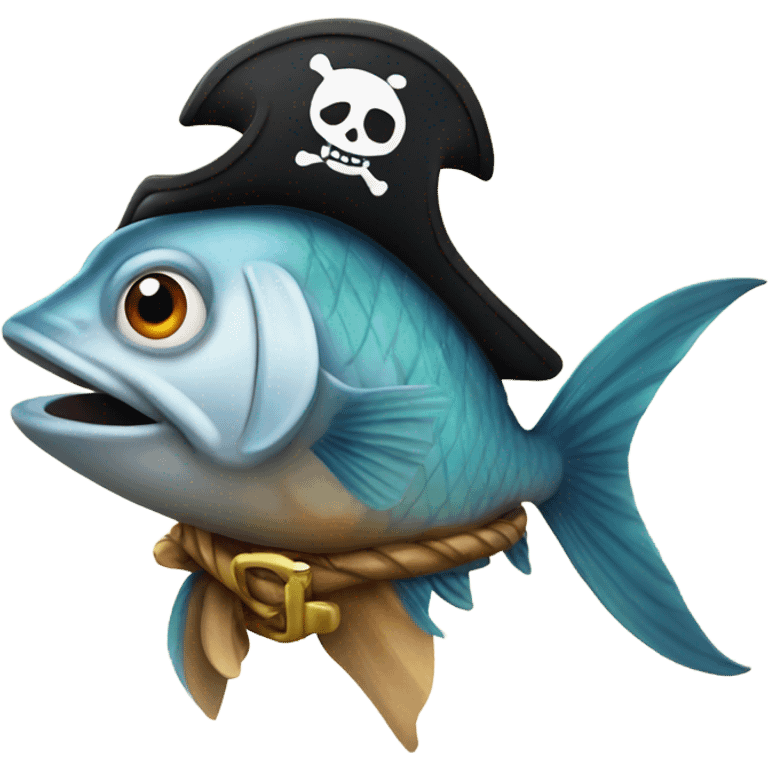 Pirate fishy emoji