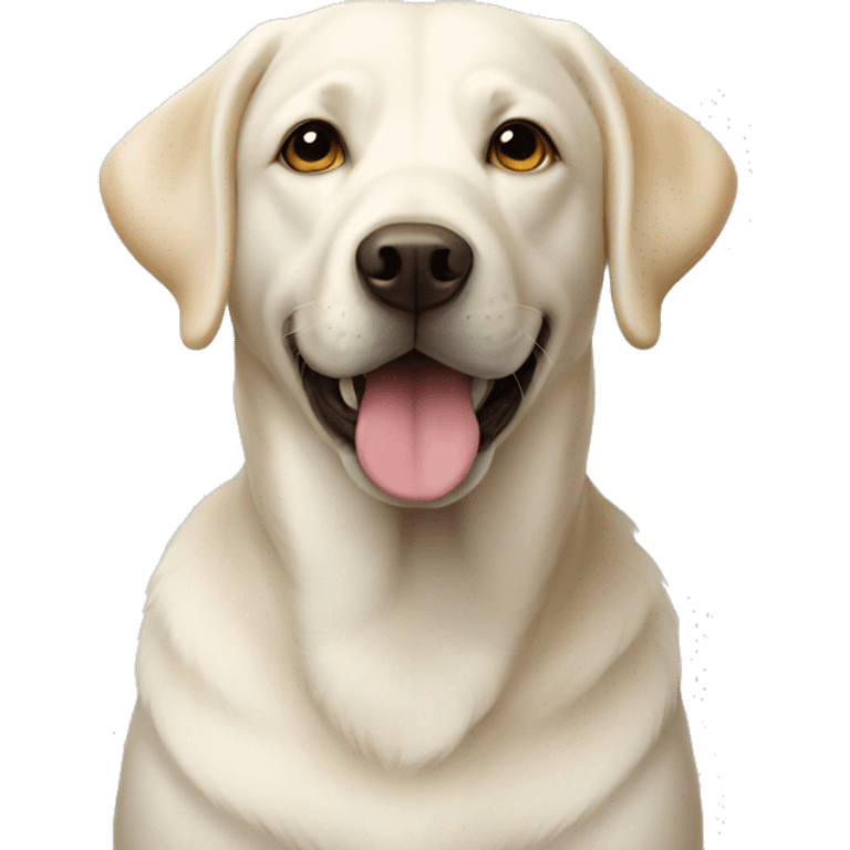 white labrador dog emoji