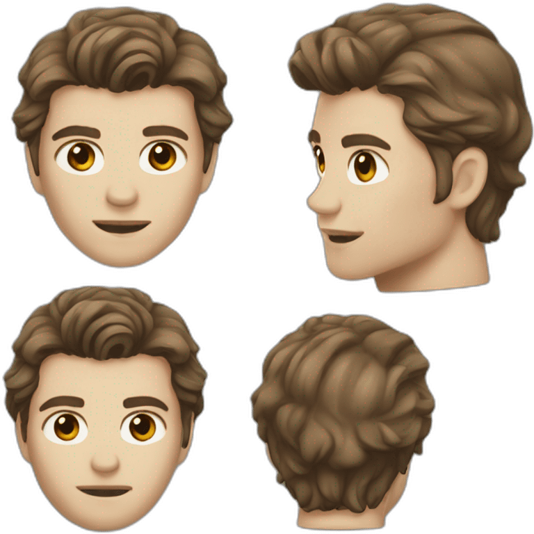 Klaus mikaelson brown hair realistic detailed emoji