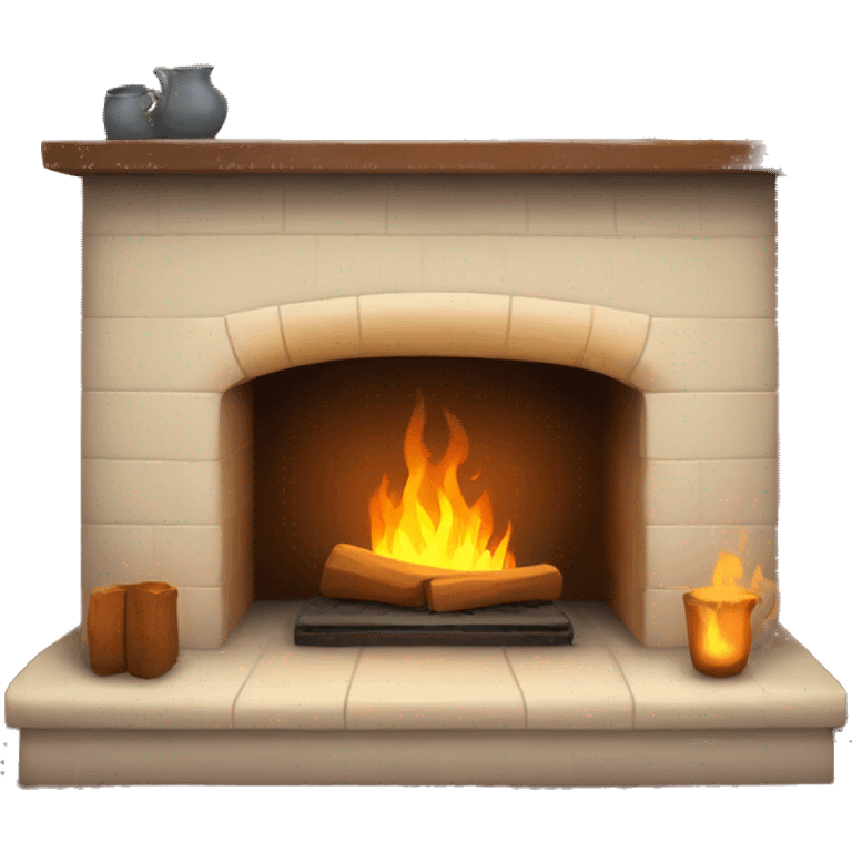 cozy fireplace emoji