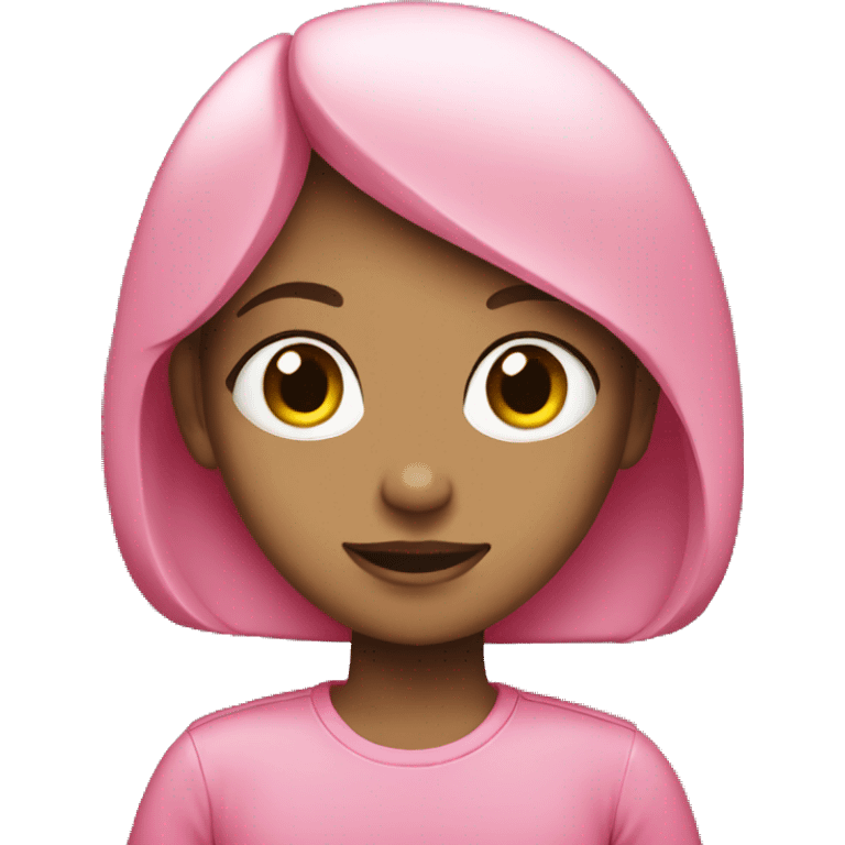 pink girl split emoji