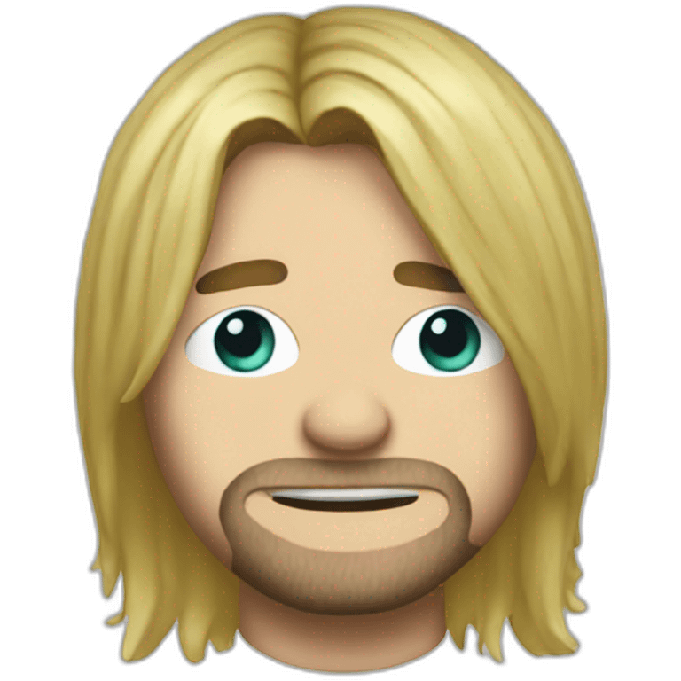 Kurt Cobain as an emoji emoji