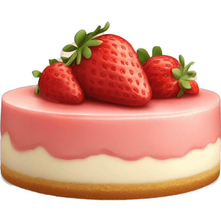 Strawberry Cheesecake  emoji